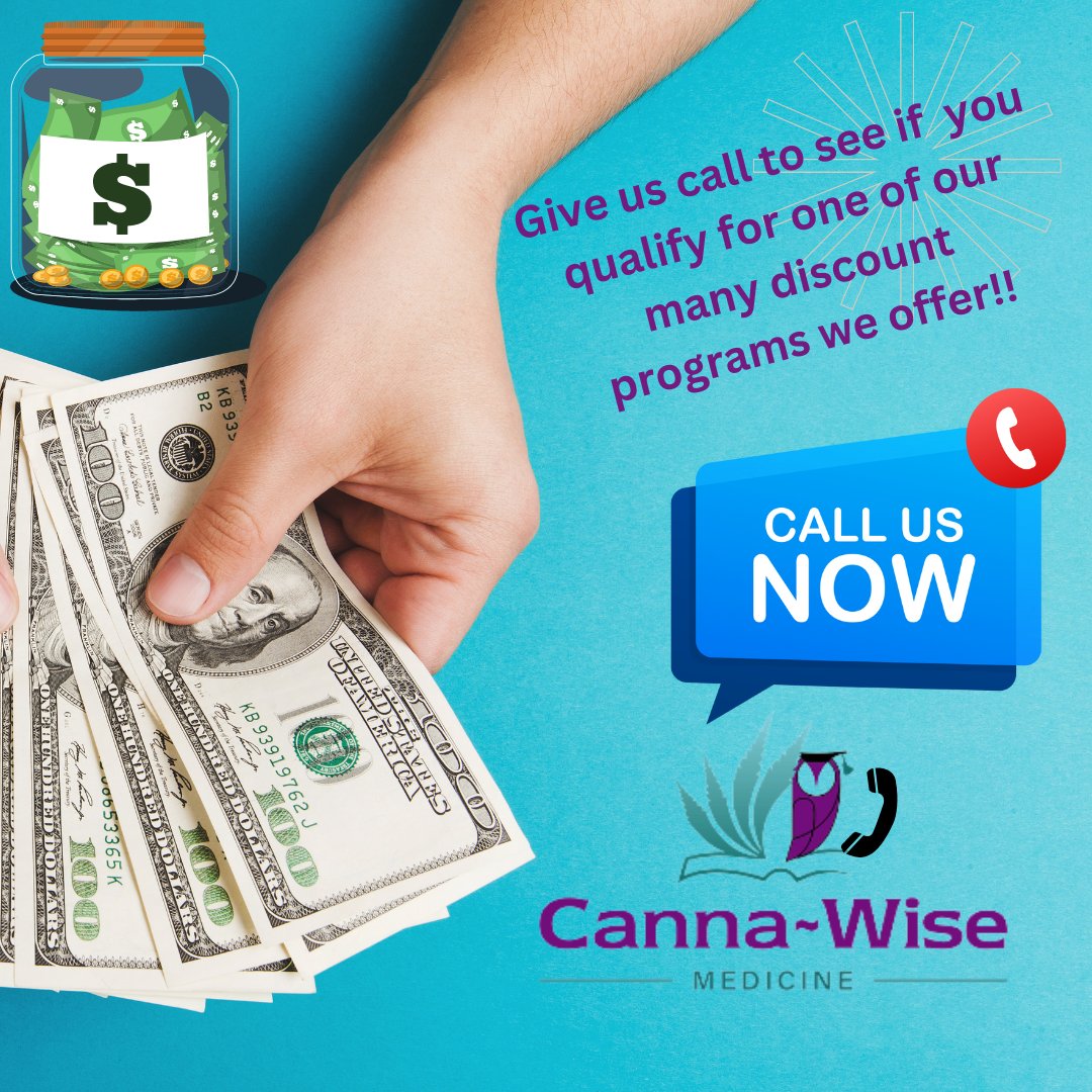 canna_wise's tweet photo. Friendly Friday Reminders! We offer many discounts/payment plans and price match here at Canna~Wise! If you have any questions or concerns give us a call or come down to the office and we will be able to help you!

 #cannawise #discounts #paymentplans #helpingothers #pricematch https://t.co/wyVa90wp09