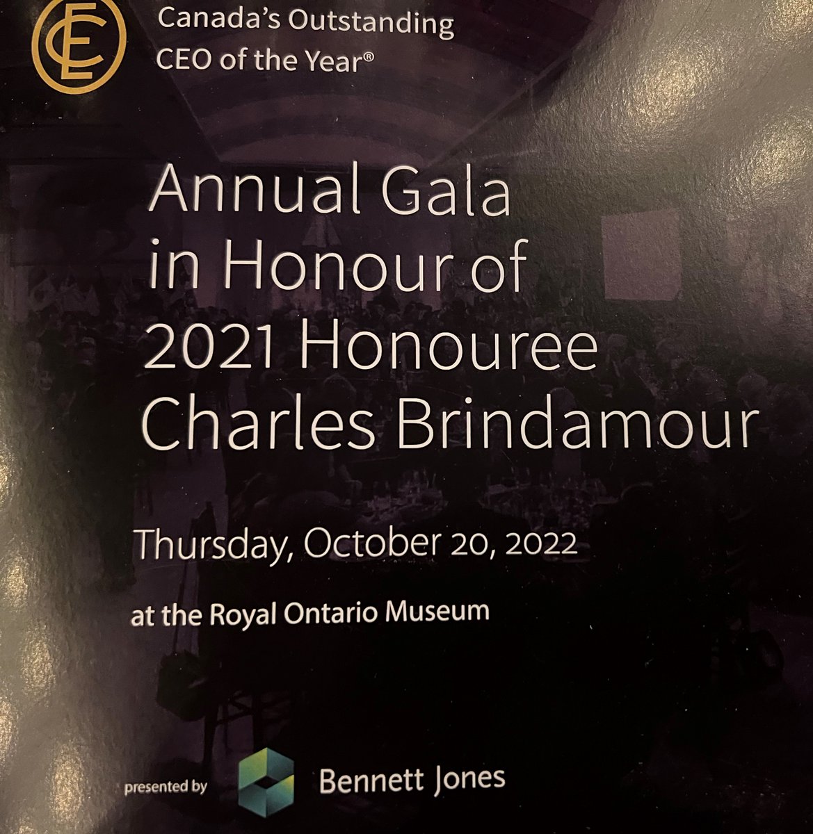 Last night we celebrated the amazing Charles Brindamour as @canadas_ceo of the Year. As the women on Intact’s Board of Directors we could not be prouder. Charles’ remarks reflected his humility, ambition and pride in his team with a great mix of humour. Congratulations Charles.