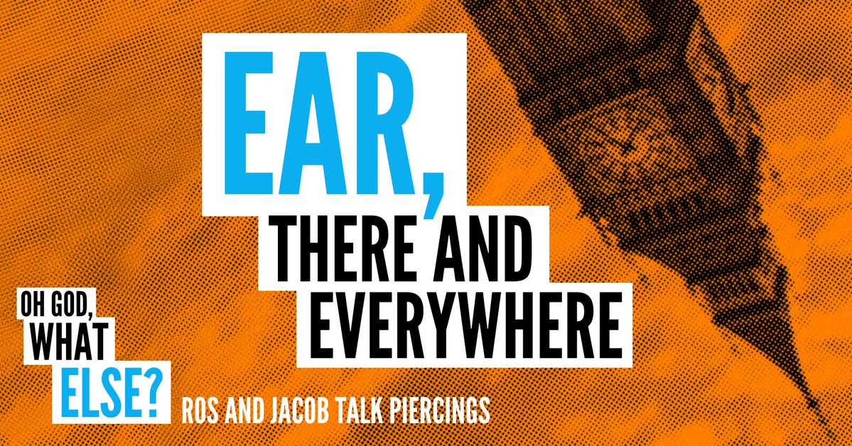 OhGodWhatNowPod's tweet photo. "Piercing used to be a countercultural thing, and now it's the norm."
@rosamundmtaylor and @jacobjarv talk about changing social attitudes towards piercings and tattoos on #OGWE.
Monday mini-casts are Backers-only - sign up to listen: https://t.co/TVcLBpkn0k https://t.co/kY8Xi9YMPk