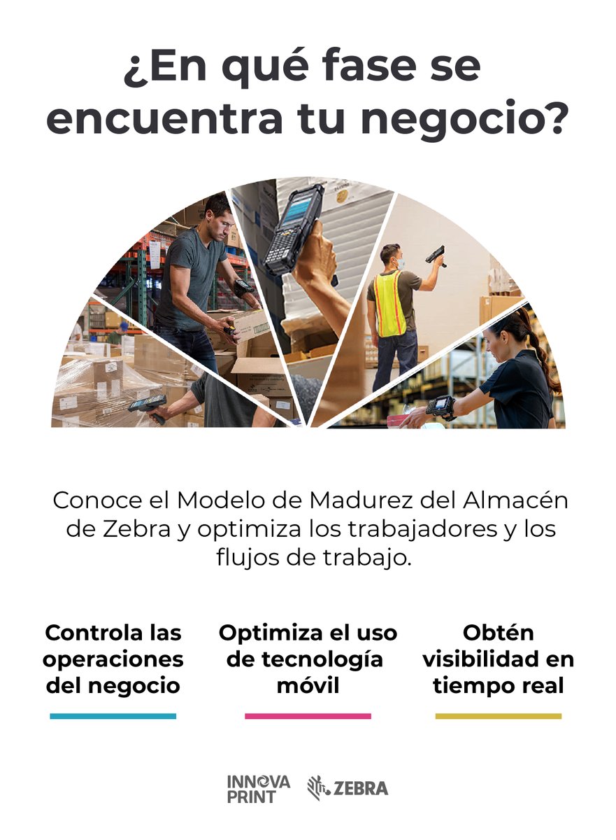 InnovaPrint's tweet photo. 📦 Con las soluciones de @ZebraLatAm brinda a tus trabajadores todo lo necesario para cumplir con los objetivos en el almacén.

Conoce las estrategias de modernización de tu almacén con la siguiente infografía:
➡️ https://t.co/WExgfJGZvB 

#InnovaPrint #Zebra https://t.co/vi57dXranK