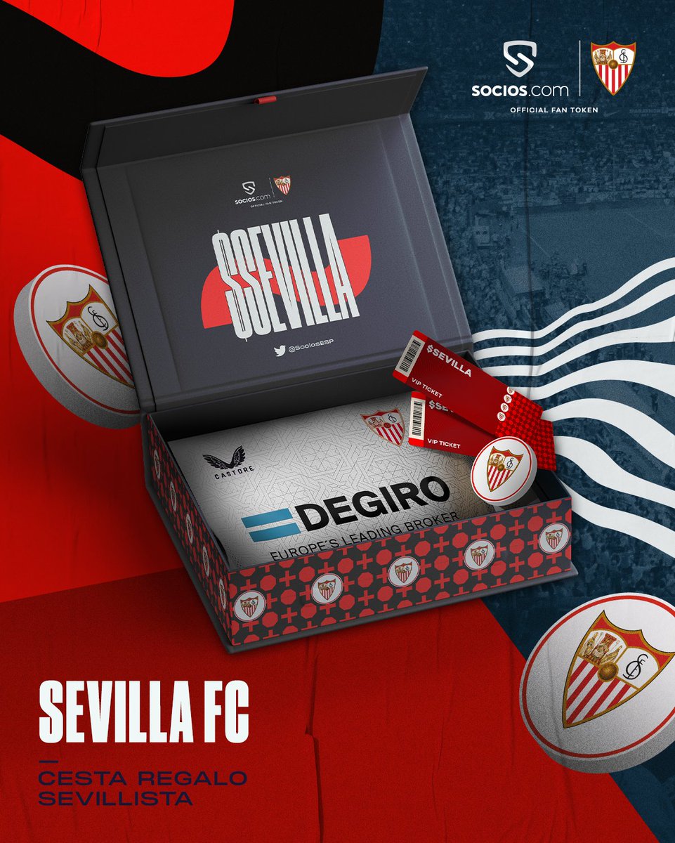 SociosESP's tweet photo. ⚪️💥 SORTEO 🔴💥
Gana una camiseta firmada, 1 balón, 2 entradas VIP y un Fan Token del $SEVILLA (@SevillaFC).

✅ Sigue a @SociosESP 
✅ Retuit  
✅ Comenta con #Desafío7K https://t.co/TSZjnC9vzo