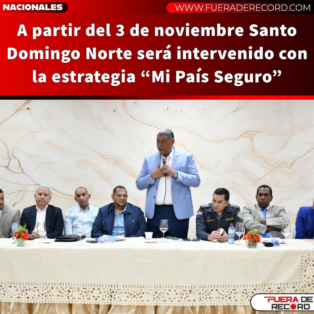 Luego de más de cuatro horas en sesión de trabajo, la Mesa Local de Seguridad, Ciudadanía y Género de Santo Domingo Norte, acordó intervenir el municipio con la estrategia 'Mi País Seguro', como se ha hecho en otras comunidades en situación de conflictos. fueraderecord.com