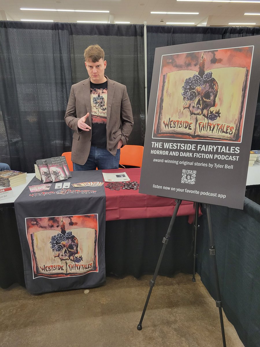 WSFairytales's tweet photo. We're at the @WVBookFestival all weekend in Charleston, WV! Come see us! #books #bookfest #bookfestival #fiction #horror #wvbookfest #wvbookfestival https://t.co/uoZEdcHEuG