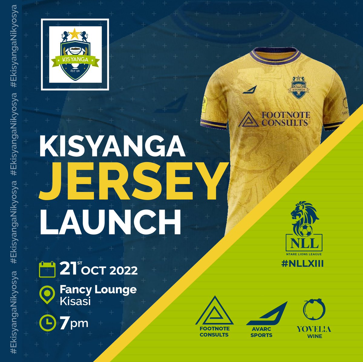 kisyangafc's tweet photo. Our kit launch is currently underway at Fancy Lounge, Kisaasi. We're covered in GOLD!

#GoldenBasya  #EkisyangaNikyosya https://t.co/Ze9bNa9b7c