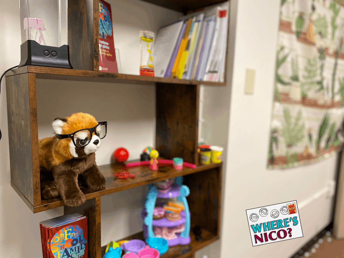 EKUGEEKS's tweet photo. Nico is back in our Colonel Oasis today, hanging out next to our fidget toys, pamphlets on destressing and dealing with anxiety, and other relaxation tools.
#eku #ekugeeks #wellnesswednesday #destress https://t.co/R76uYqHMZl
