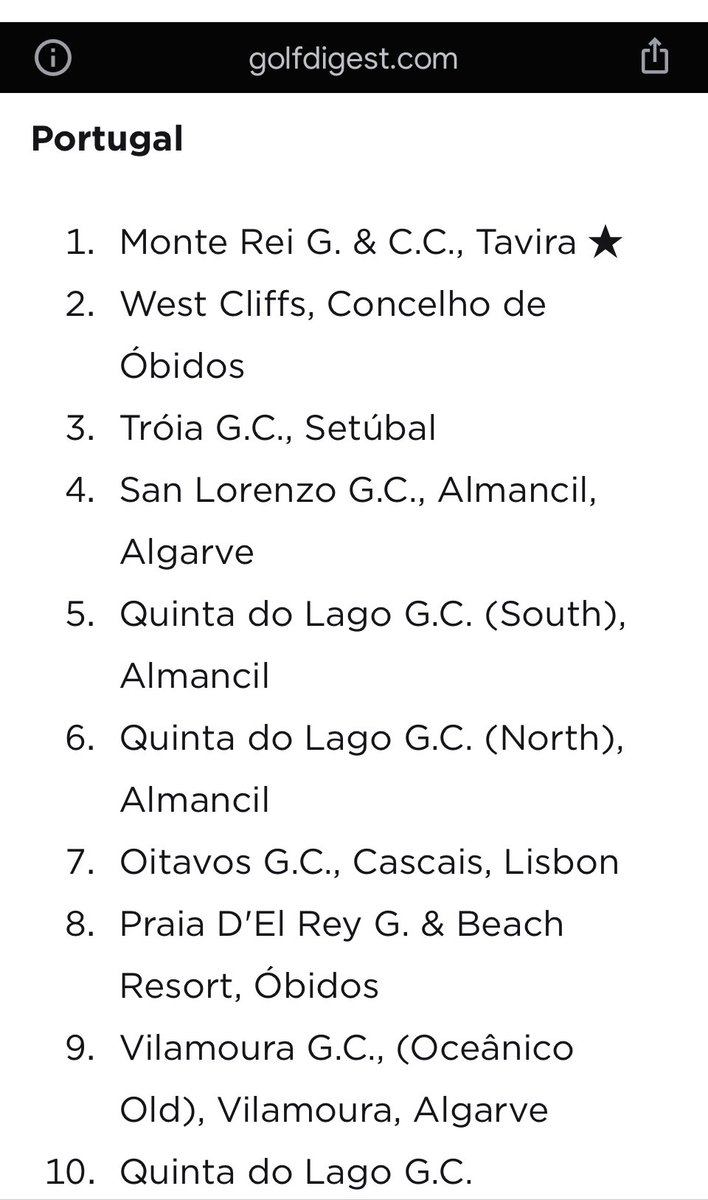 summumgolf's tweet photo. Torneo #top10summum Portugal 🇵🇹 del 5 al 8 de diciembre jugando en #westcliffs (segundo campo en ranking Top10 Golfdigest) y #praiadelrey (octavo)

Los campeones handicap invitación #MeliaGolfChallenge que se jugará en #PuntaCana del 14 al 18 de febrero 2023

#summumgolf #summum https://t.co/PmsCRvNvln