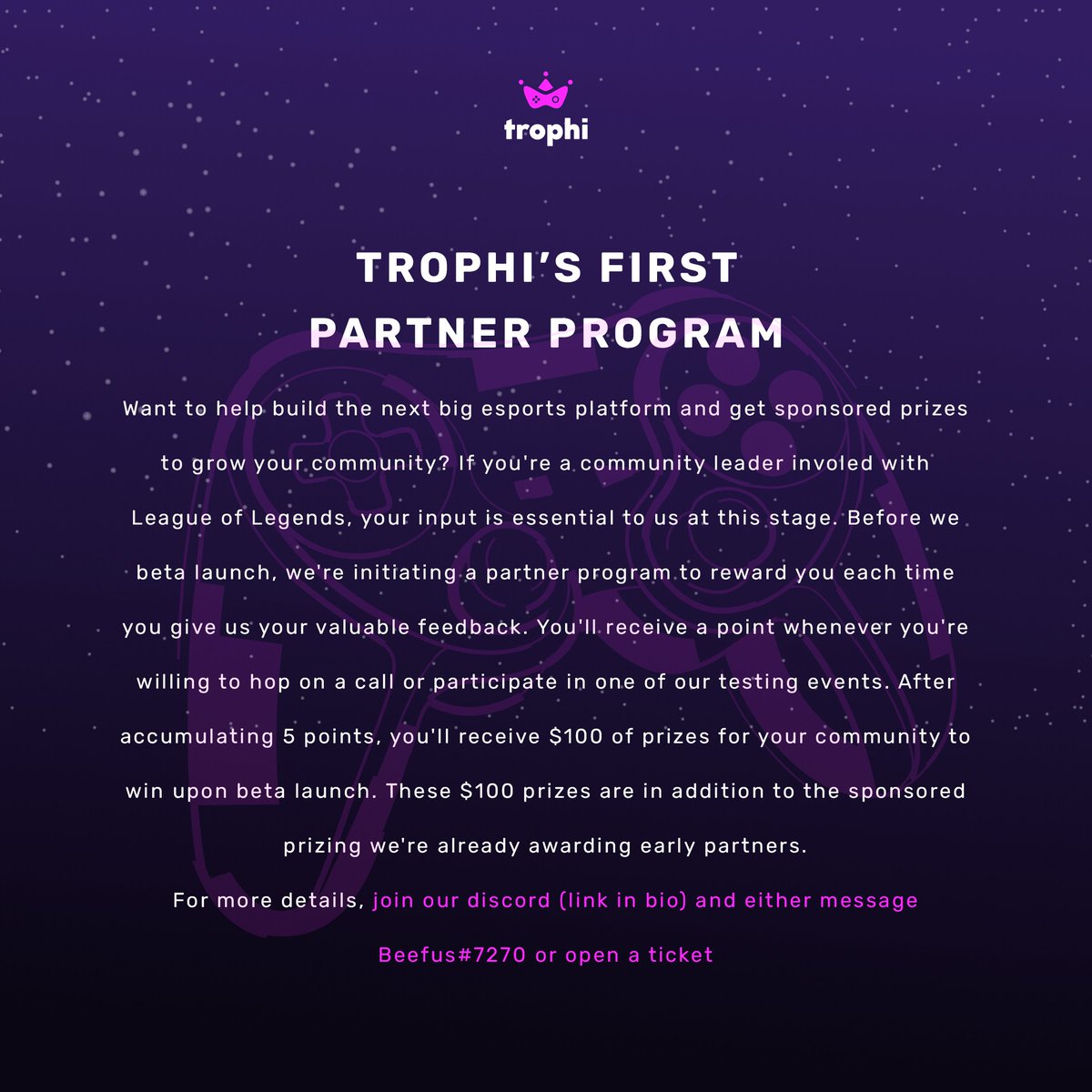 Partner with Trophi 🏆
.
.
.
#LeagueOfLegends #pcgaming #TwitchStreamers #gamer #worlds2022