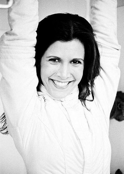 Happy 66th birthday to the light of my life, carrie fisher  