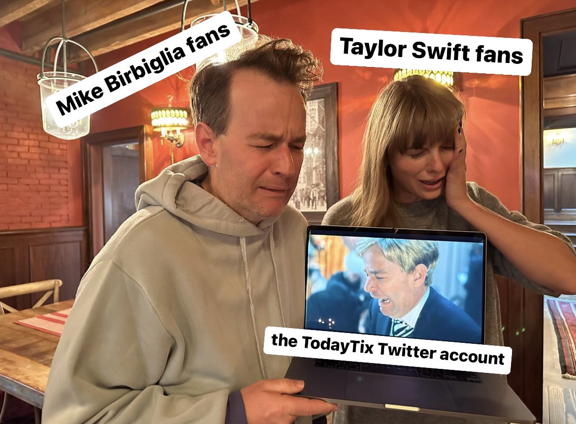 welcome yes nice to see you here come on in the water’s unhinged 🤝 @birbigs @OldManPoolBway @taylorswift13