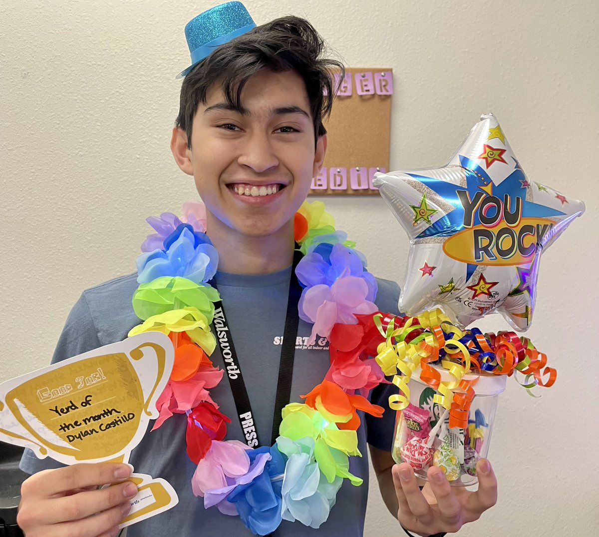 We are highlighting staff members who have gone above and beyond throughout our deadline.
Announcing Our FIRST YERD of Deadline….. 
DYLAN CASTILLO! 🏆🎉📸

If you see Dylan around, give him a pat on the back and congratulate him! #yearbook <a href="/yearbookforever/">Walsworth Yearbooks</a>