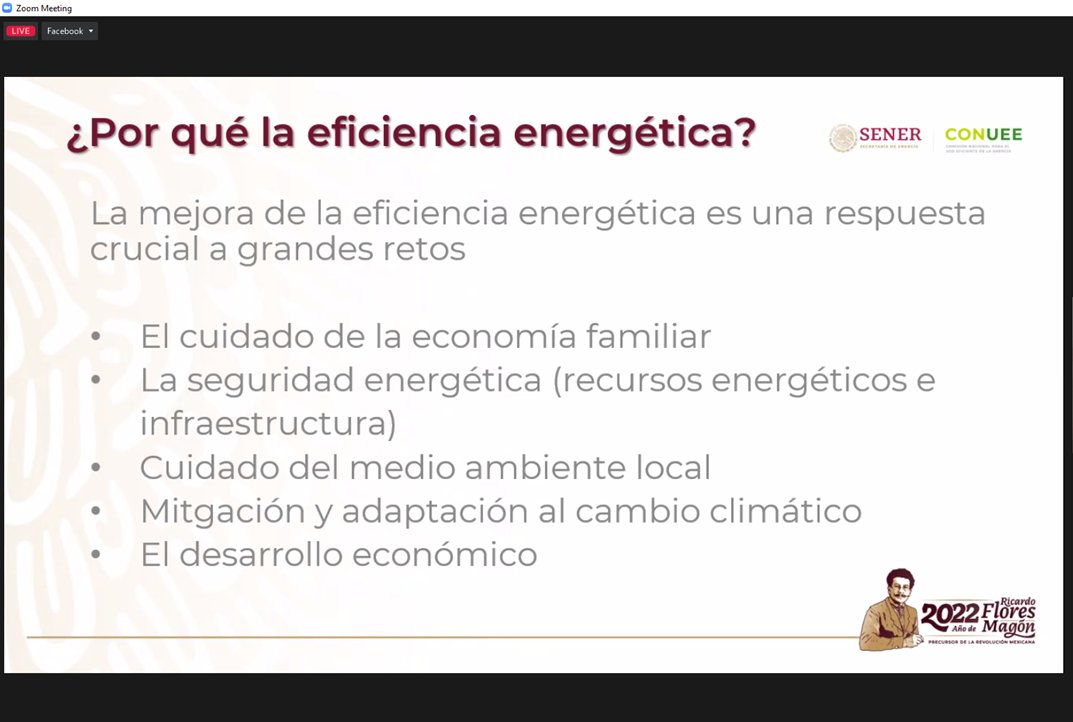 Cmunicipios1's tweet image. La Ing. @alicegc05, Subdirectora de Alumbrado Público de la @CONUEE_mx, participa en el webinar “Eficiencia energética para #municipios”, menciona la importancia y barreras de la #Eficienciaenergética