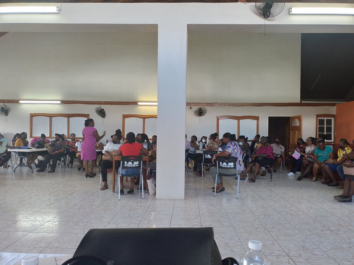 tematthison's tweet photo. Happening Now: Curriculum session for teachers in St. Elizabeth that teach the age 4 cohort. https://t.co/aFRK8cHtxM