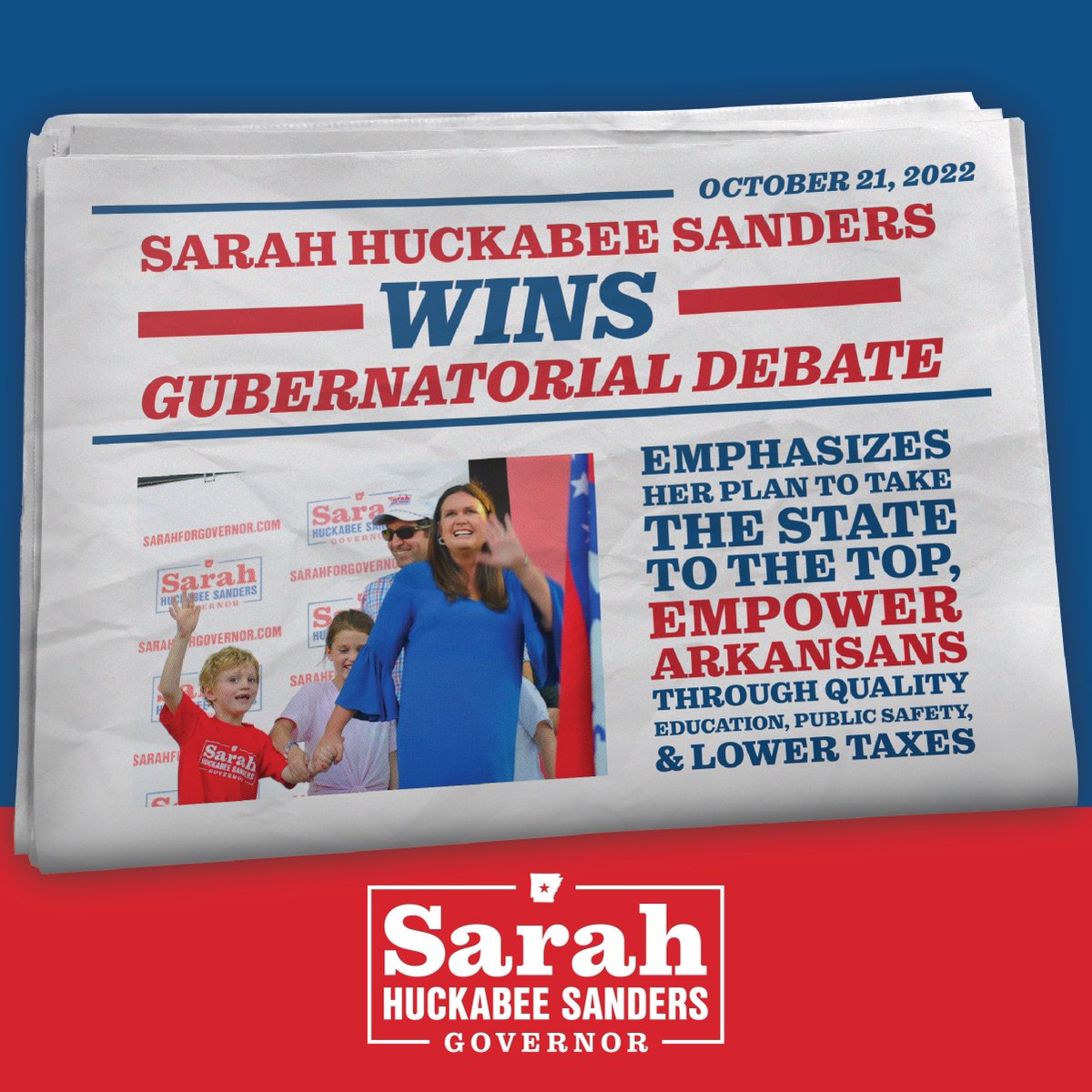 Sarah Huckabee Sanders tweet media