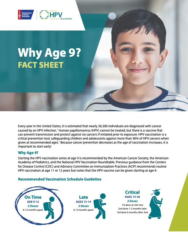 ACS National HPV Vaccination Roundtable tweet media