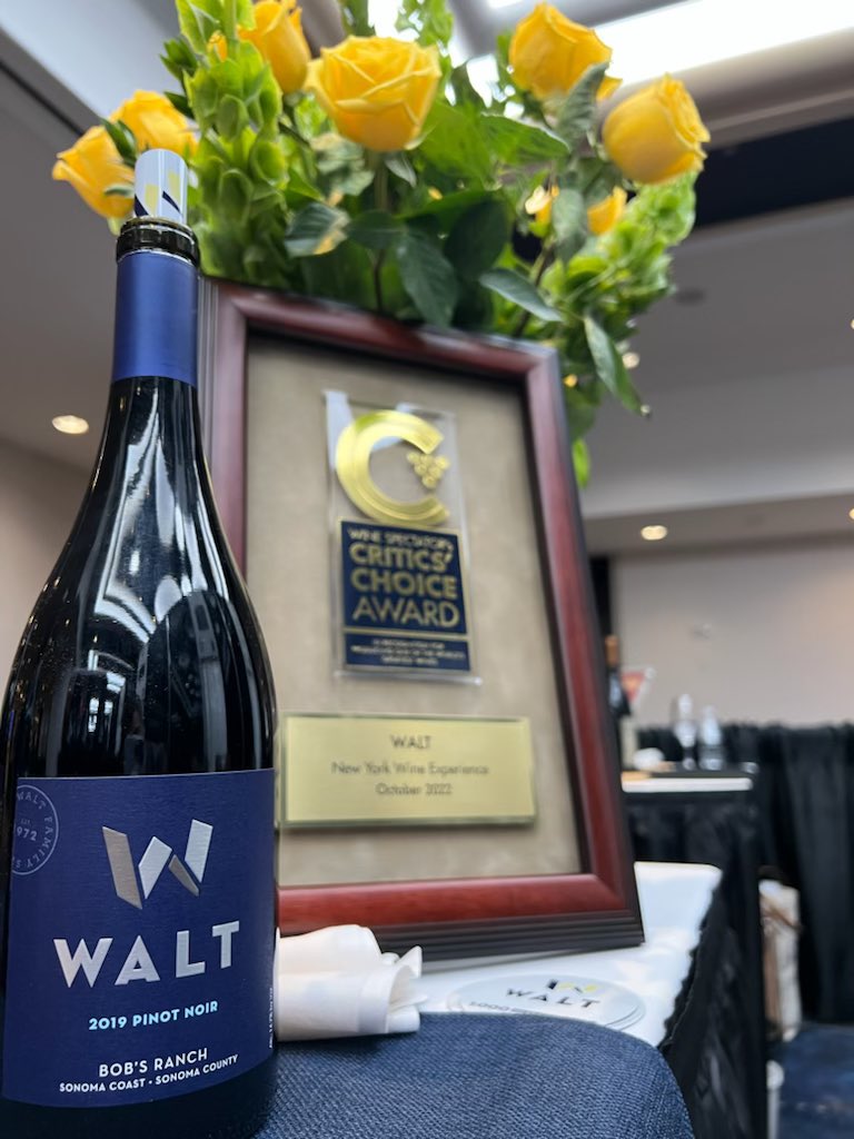 @waltwines is in NYC 🍷🍷 Happy to be here, @WineSpectator! Thank you for having us. Anyone else attending this years events? #Waltwines #1000milesofpinot #WaltPinot #Winery #WineSpectator