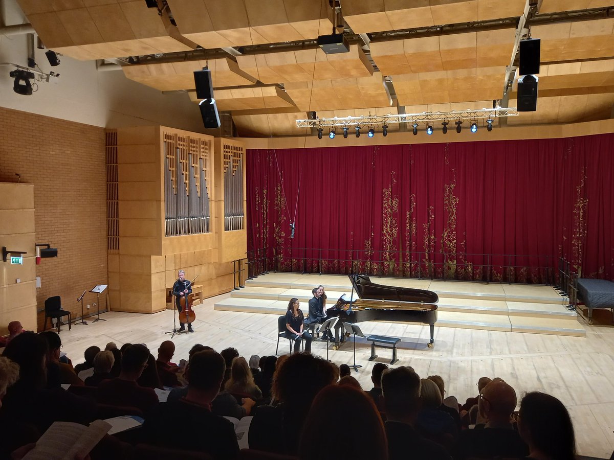 Thanks to the fabulous @HEB_Ensemble for a brilliant lunchtime concert today, with new works from staff composers @emily_doolittle @stuart_macrae @TomDavidWilson @ErrollynWallen @KateEMoore and MMus composer @MingduLi @newmusscotland