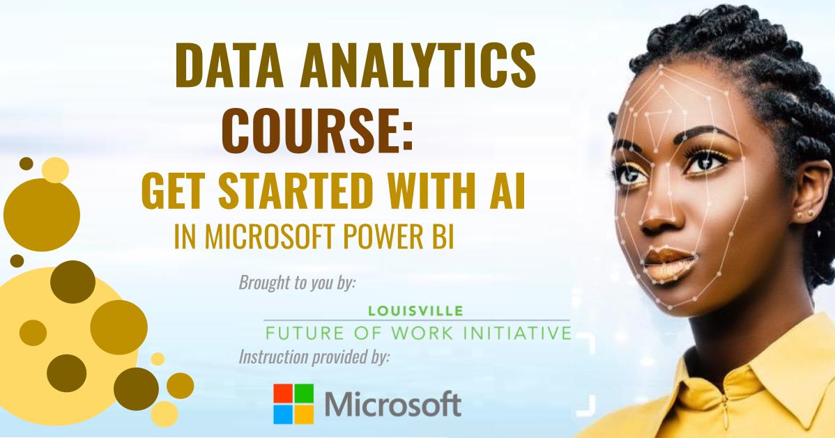 Get Started with Artificial Intelligence in Power BI in this free virtual class on either Monday Oct. 24 or Friday, Oct. 28  Learn more and register: futurelou.com/intro-to-data-…