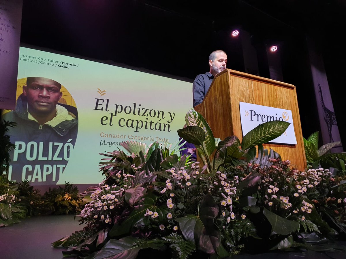 Mi gratitud no es solo por el Premio sino por mantener vivos estos espacios. El día a día puede ser hostil pero encontrarnos e intercambiar historias es un manantial para recordar por que hacemos lo que hacemos :<a href="/ricardorobins/">Ricardo Robins</a> ganador del #PremioGabo 2022 en Texto.