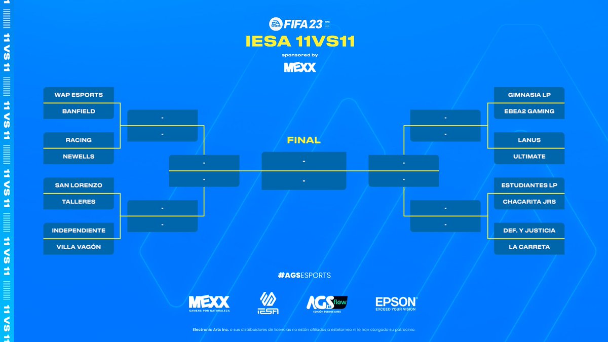 LLAVES Y SORTEO 🏆

Te mostramos los 16 equipos que jugarán de manera presencial en <a href="/ArGameShow/">AGS Visa 🎮🕹️</a> 🏟️

🤔 ¿Quién se consagra?

👇 Responde con tu candidato. Entre los que adivinen, sorteamos un regalo sorpresa. 🎁🎉

<a href="/MexxplayOK/">MEXX PLAY</a> #EpsonArgentina