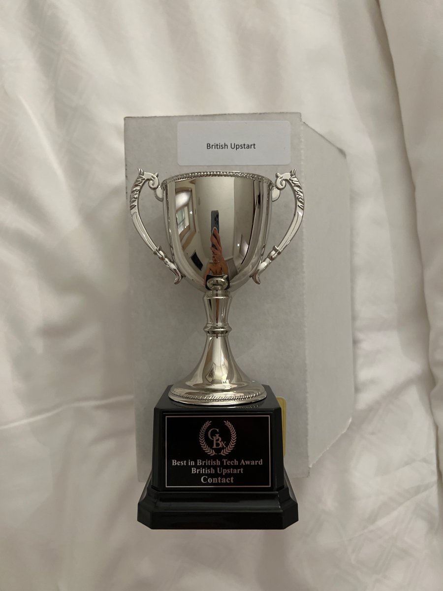 ReubenSelby's tweet image. We won our first tech award last night 💫