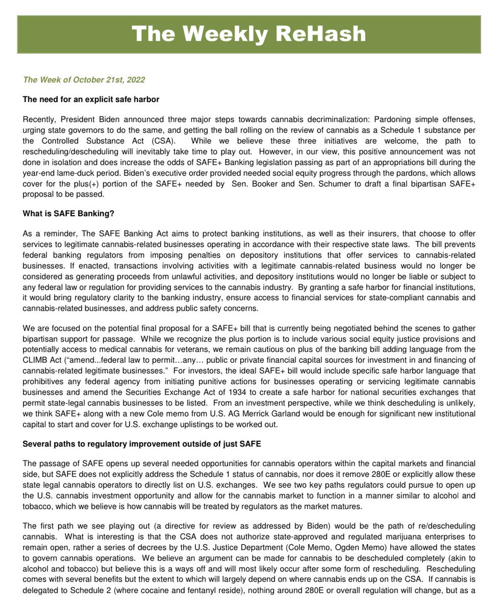 DenisRudev's tweet photo. Weekly update by Roth - brokers are getting much more bullish and confident on the #Cannabis sector in the US eying institutional capital. #MSOGang #MSOS #PotStocks #WeedStocks #Marijuana #valueinvesting #MJUS #Cannabisindustry #Legalizeit #cannabisindustry #CannabisCommunity https://t.co/EEFS3zNtrX