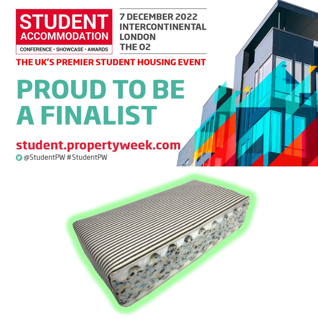 We’ve been shortlisted for the #innovation award at the <a href="/StudentPW/">Student Accommodation Conference & Awards</a> Student Accommodation Awards 2022! ♻️ 

We can’t wait for the conference &amp; awards ceremony on the 7th December! 

#StudentPW #PBSA
