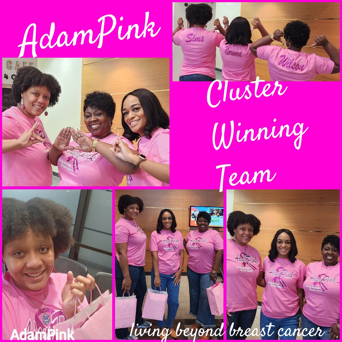MSimz06's tweet photo. Guess who tied for first place in the Cluster Pink Out contest? Your AdamPink ED and ILCs. We only do customized in the great southwest!! @adam_pink_disd @lakimwilson @EducatorNorwood https://t.co/dT0yAQlnUD