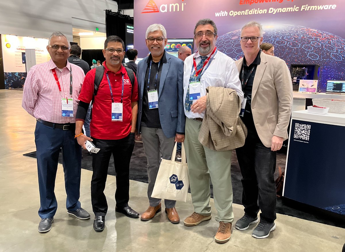 A huge thank you to @OCP, and the AMI team for bringing forth a successful #OCPSummit22 and helping us demo our AI-driven hardware security running #MegaRAC Open Edition™. We had a blast!

#Axiado #TCU #hardwaresecurity #HWzerotrust #OCPSummit22 #empoweringopen