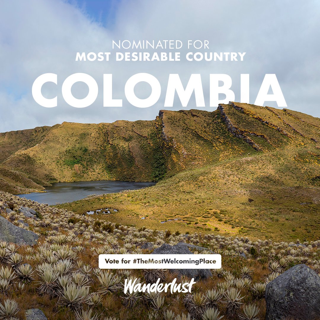 For those photos that are the star of your profile! Choose #TheMostWelcomingPlace as the Most Desirable Country in the @wanderlustmag Reader Travel Awards. You have until 25th October to vote for Colombia at wanderlustmagazine.typeform.com/to/mIVBFx2O
