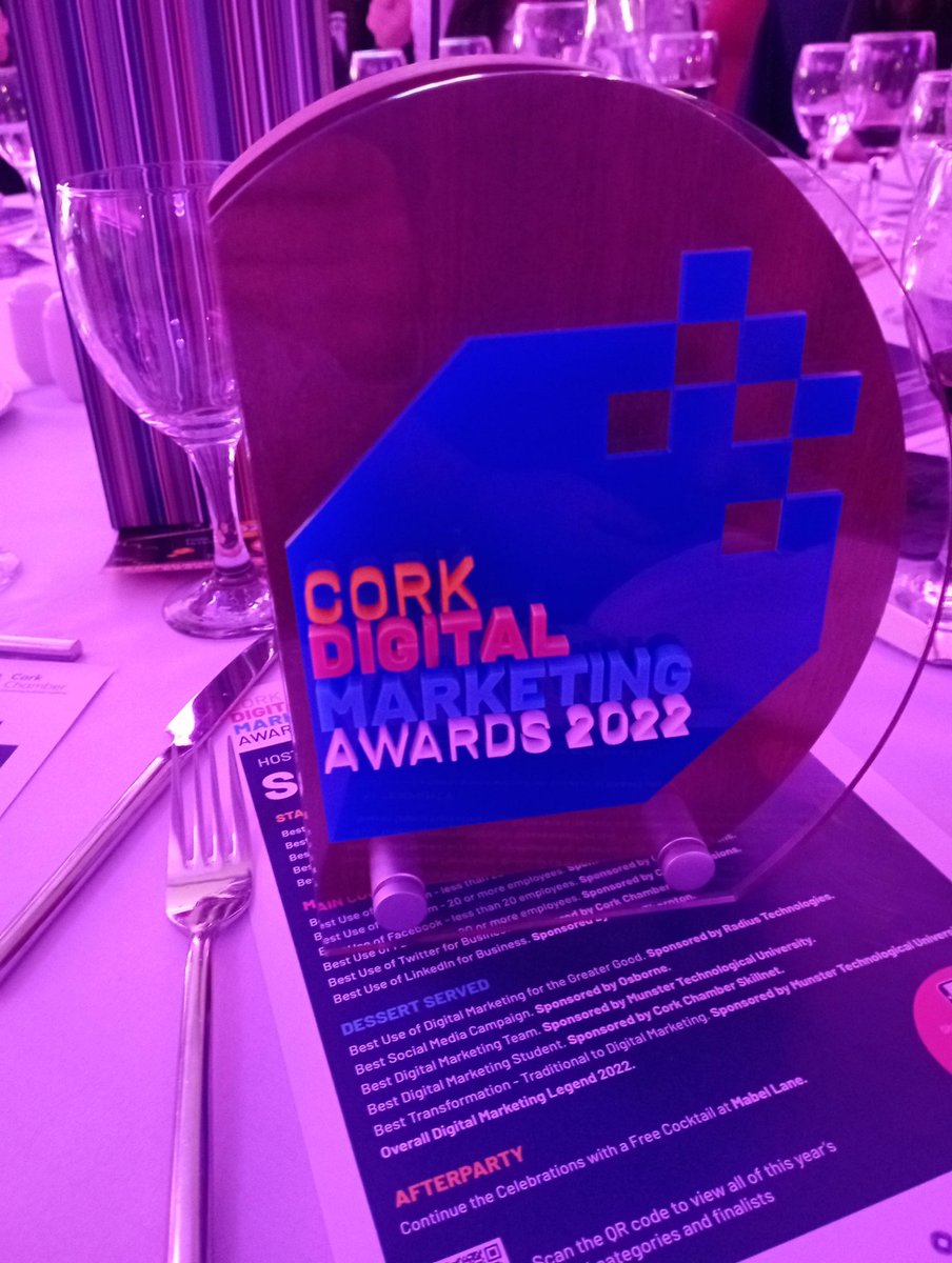 I'm back <a href="/CurlyRuth/">Ruth Fuller</a> the desert was lovely up the <a href="/carrigcourt/">Carrigaline Court Hotel</a> #DigitalCork22 chat later <a href="/IMART_worldcup/">IMART</a> <a href="/MarketingFuller/">Fuller Marketing</a>