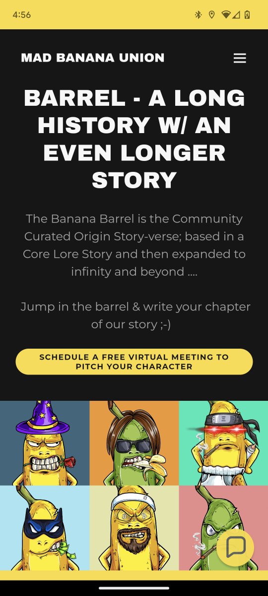 MadBananaUnion's tweet photo. Bananas have gone MAD &amp; are berry busy building the barrel; even in this bear market, so stay tuned...
we coming up next !!🛠️🍌🥳
.
Sneak peaks of what is yet to come ;-) 
.
&amp; this is just the tip of the banana peel🤟🤓
.
#Ethereum #web3 #yuga #bayc #mayc #bakc #NFTs #Crypto #eth https://t.co/C0x5vZV6Vf