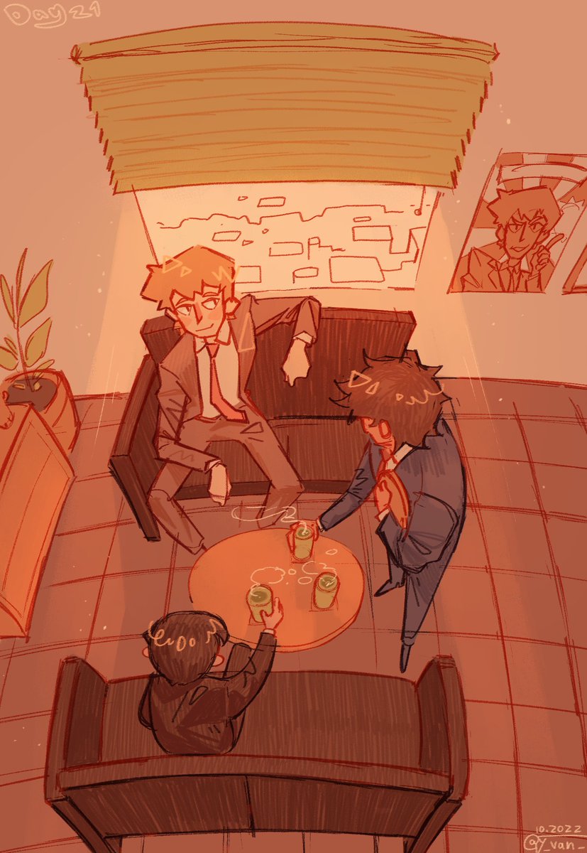 「[mobtober day 21] spirits & such#mp100 」|☀️ | 🌒 ||Commissions openのイラスト