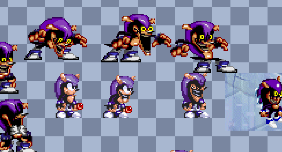 Darkspine Sonic sprite sheet by redballbomb -- Fur Affinity [dot] net