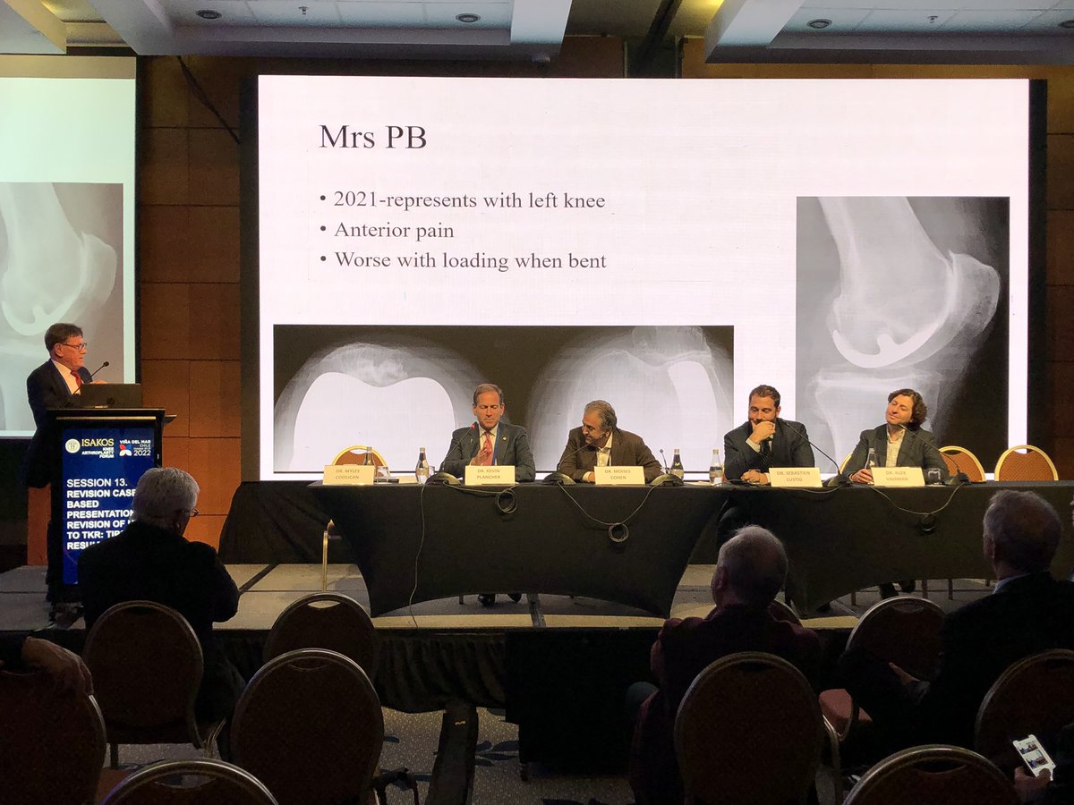 Can’t believe we are already in the final moments of the final day of the inaugural #ISAKOS Knee Arthroplasty Forum! The room remains mostly full as this final panel participates in revision case-based presentations. Great job, everyone!