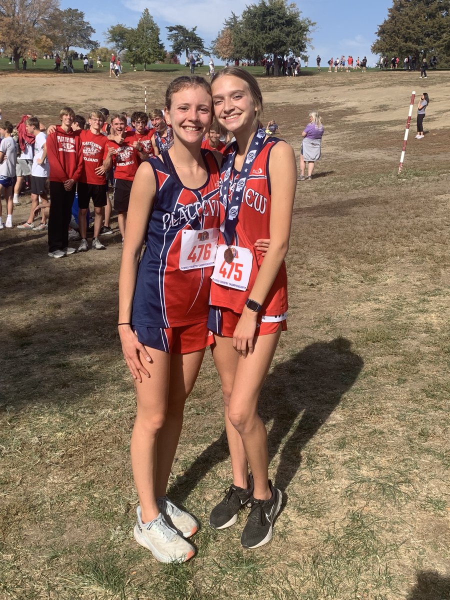 Congratulations to both of our girl runners at state. Olivia Lawrence earned the 5th place🏅and became the highest finishing girls runner in <a href="/Trojans_of_PHS/">Platteview Activities and Athletics</a> history.  Lydia Stewart finished 17th.  So proud watching you two compete all year and knowing the best is yet to come.