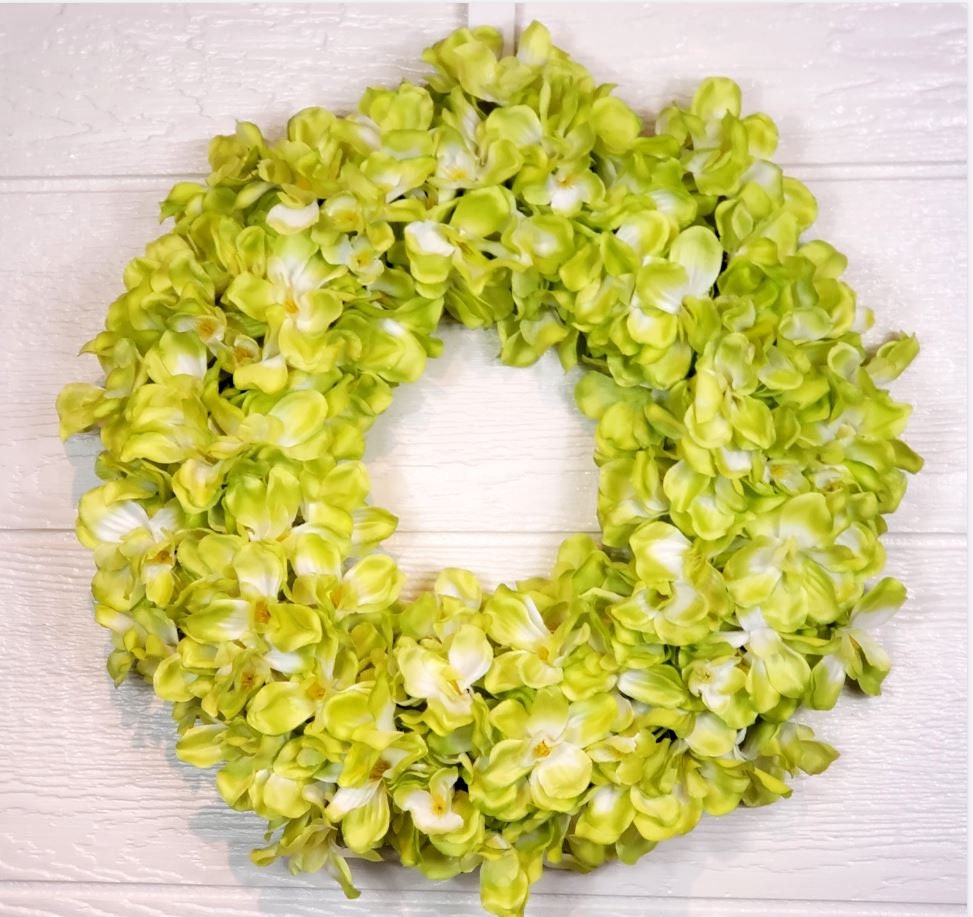 #etsy shop: NEW COLOR Aloha! Celery Green Orchid Wreath | Tropical Wreath | House Warming Gift | Birthday Gift | Hand Made Gift | Hawaiian Wreath etsy.me/3z054vu #aloha #alohawreath #orchidwreath #alohaorchidwreath #madewithlove #shophandmadegifts