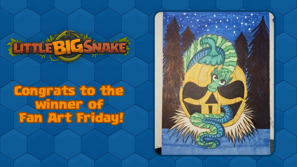 LittleBigSnake's tweet photo. 🎃🐍Happy Spooky Season, Snakes!🐍🎃 Look at this fantastic Halloween-themed Fan Art Friday - submitted by Комсомолка! Thanks for sharing your art with us, we hope you have a Happy Halloween!
Submit your art in the Official LBS Discord server: https://t.co/5effMfcZ1Q https://t.co/WGBWLWaj9X
