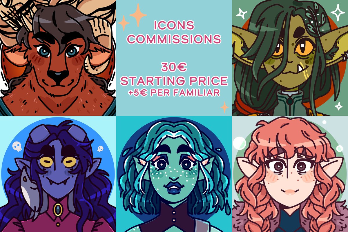 FlohGna's tweet photo. ! C0MMISSIONS INFOS !

I'm taking both icons, ref sheets and expressions c0mmissions! If you're interested, you can send me a mail and I'll get back to you soon ✨

RTs appreciated❤️ https://t.co/VSSY3awu4W