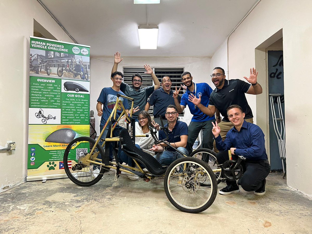 HpvcUprm's tweet photo. Last Wednesday, part of our team had the opportunity of welcoming Boeing to our workshop. We showcased our past HPV and even shared some of our new ideas for this year's vehicle. Many thanks to Daniel R. for the opportunity to enrich our knowledge and give feedback on our design! https://t.co/YAezs8ZXi2