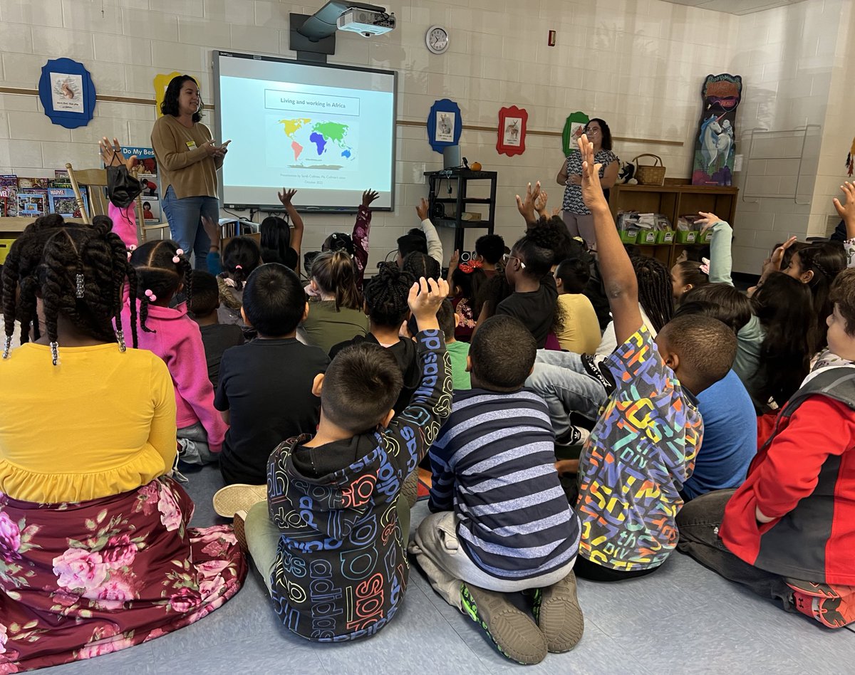 missbrownNC's tweet photo. We had a special guest visit us today to talk about her experiences living and working in Uganda🇺🇬 Lots of our amazing questions were answered! @rhandrewselem @ParticipateLrng https://t.co/1BgxR7ea0U