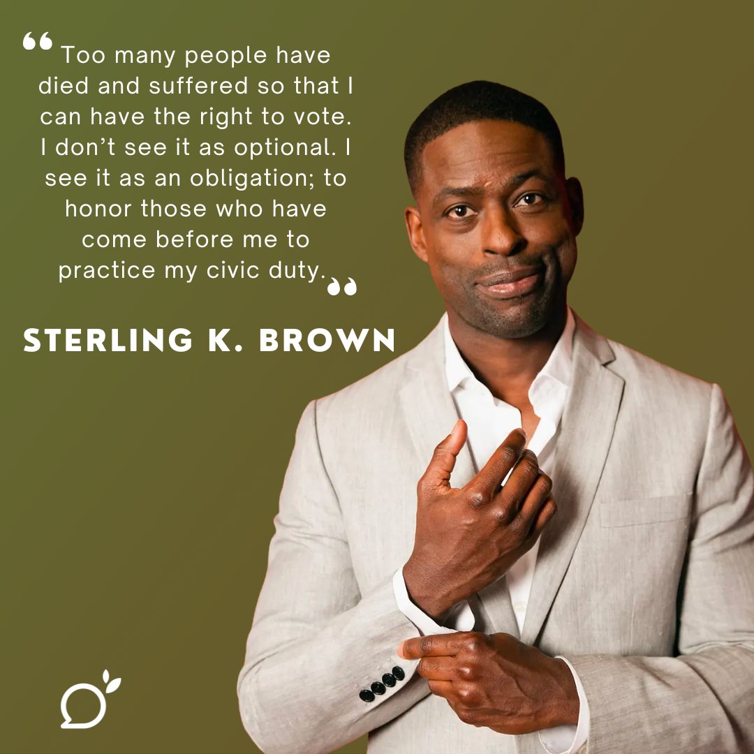 Rep_GA's tweet photo. Our man has spoken.
You owe it to yourself and to your ancestors. Not sure where your precinct is? Visit our #linkinprofile.
#sterlingkbrown #repga #voterregistration #voteready #GeorgiaVoter #georgiaonmymind #alleyesongeorgia https://t.co/XNKD7FZqCM