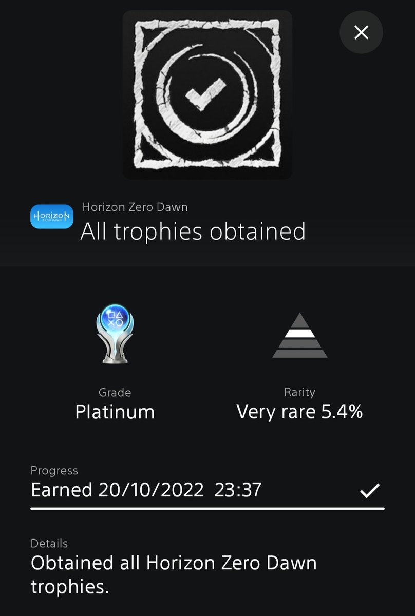 DementedSpace's tweet photo. @PlayStationUK Just finished up Horizon Zero Dawn last night, finally. Only 4.5 years in the making. Got a bit sidetracked in late 2018... https://t.co/zpUnbzjseq
