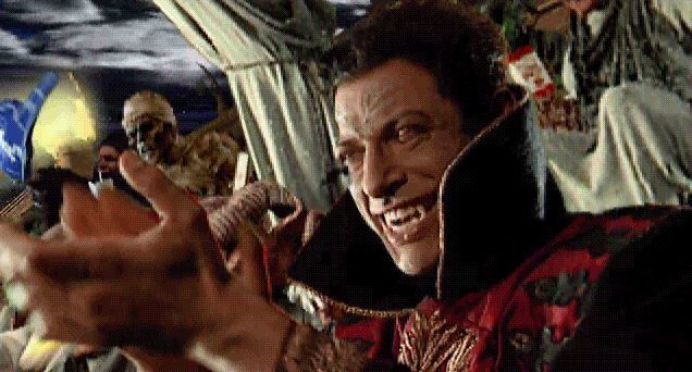 [Happy Birthday to Jeff Goldbllum, Dracula in Escape from HorrorLand. Clearly his most famous role]