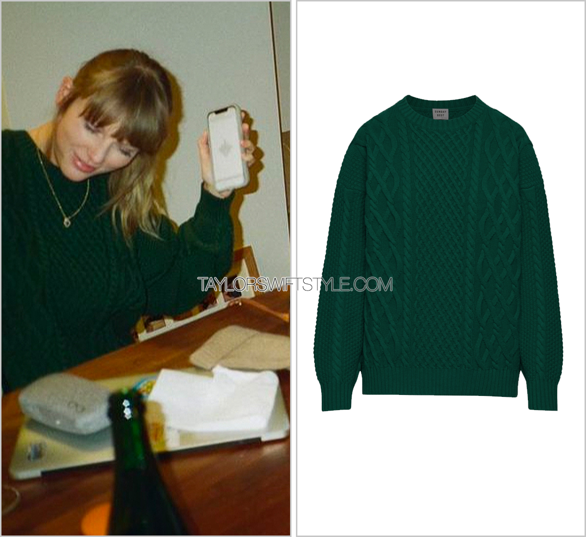 Sarah Chapelle on X: The @ARITZIA streak and love for green 💚 continues  for @taylorswift13 in this Peggy sweater ($128).  /  X