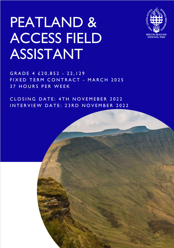 📢 Peatland & Access Field Assistant 📢 💷Grade 4 £20,852 – £22,129 📝 Fixed Term Contract – March 2025 ⌛ 37 Hours Per Week 📆Closing Date: 4th November 2022 📆Interview Date: 23rd November 2022 🌐 ➡️ bit.ly/3iKrnNF #Jobvacancies #jobs #vacancies