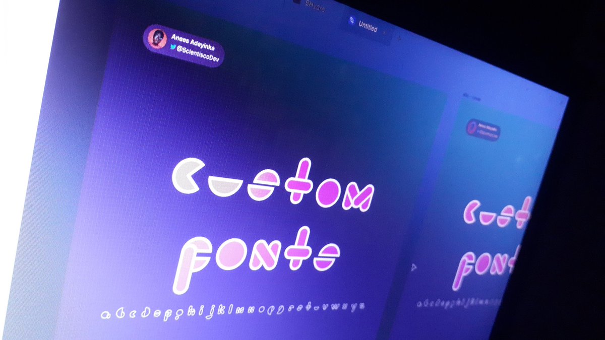 Was bored of the normal UI/UX design stuffs... so I decided to create something different today and I came up with a custom font.
Came out nice😍

Dropping more pics tonight probably...stay tuned 📍😌

May publish to figma community for interested peeps...
#design #designtwitter