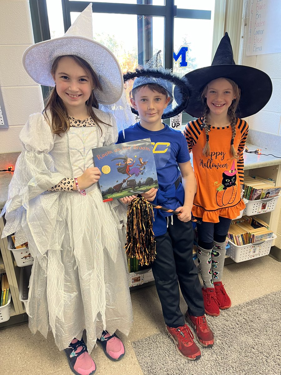 Having fun on “Room on the Broom”day!  Celebrating a fun book with lots of activities. <a href="/hutchingsele/">Hutchings Elementary</a>
