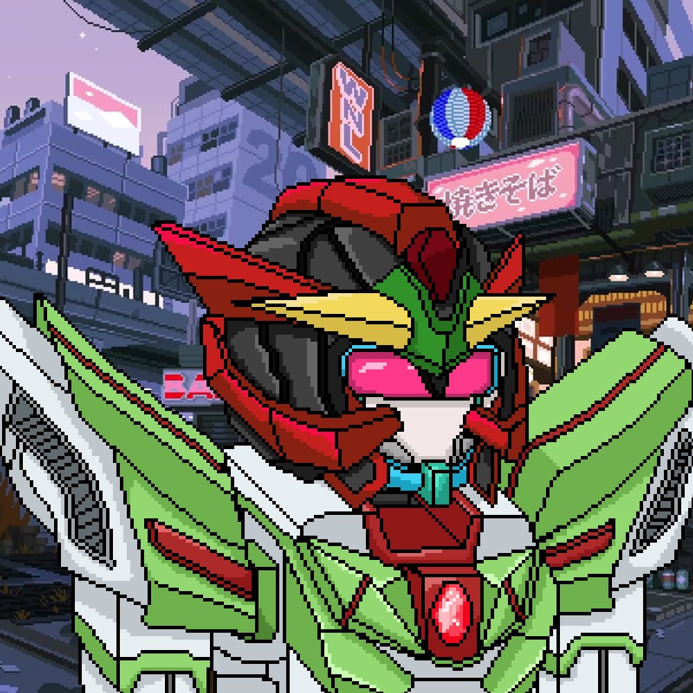 I love the lore behind this <a href="/RobotFactoryW/">Robot Factory Wars</a> Mecha. Introduce you Mumtun, Herald of Peace. Mumtun in Chewa language of Malawi mean 'in person'. Tq <a href="/Miltron/">Miltron | CTO</a> 

Have to add 3 cores for @PilotsRfw waifu tho 😍