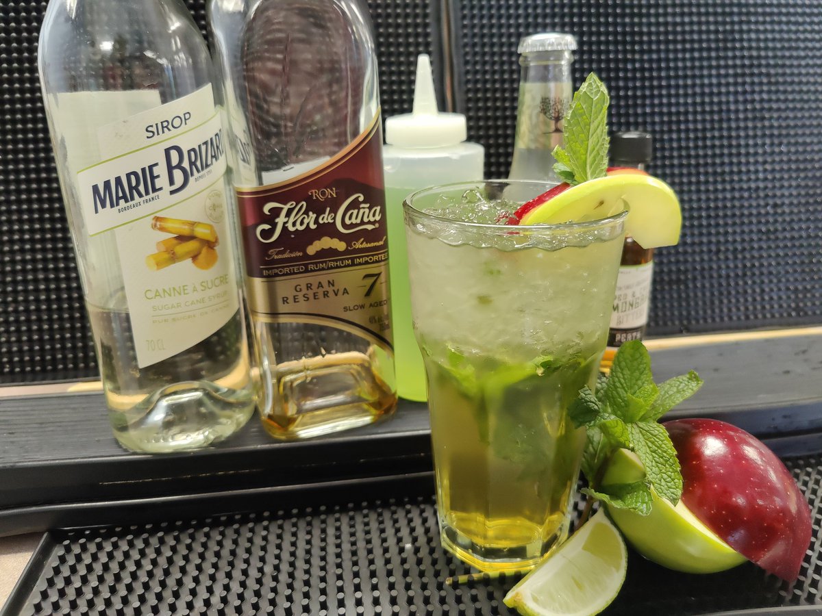 DowntheHatchAC's tweet photo. Boo's Halloween Mojito is racing into the ever expanding menu of @DowntheHatchAC  and @BestBarMix. We experimented with bitters for the first time today and it paired perfectly with the rum and apple. Find more by us with #ACMixHour https://t.co/WP2HzJ4NjO