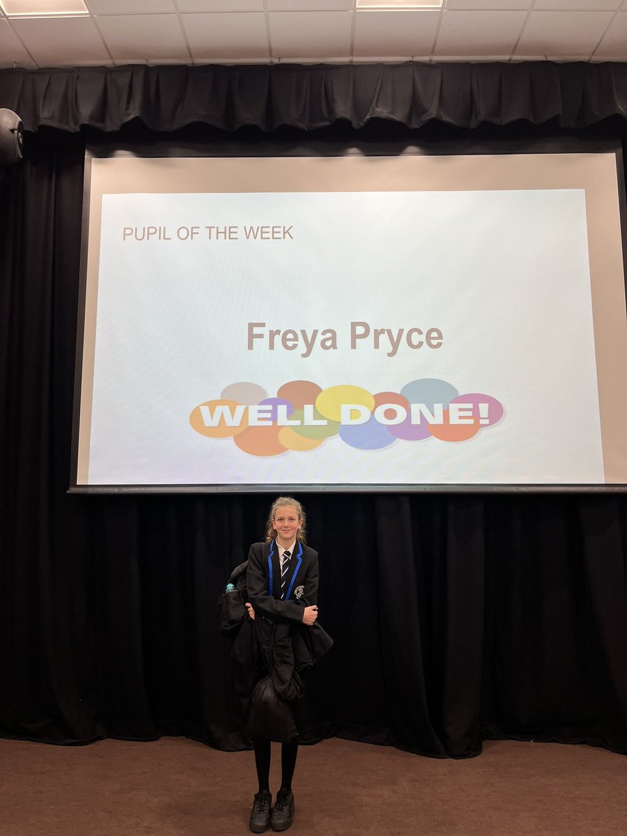 IHSYear9's tweet photo. A big well done to this week’s Pupil of the Week Freya Pryce! 🌟You will get your sweets on Monday, trust Mr Preece to not know where they were! Keep up the hard work Freya! 👏🏼 https://t.co/uJTpmGBur4